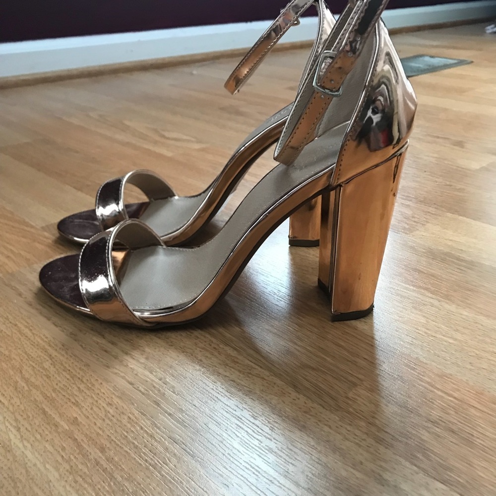 Rose gold heels